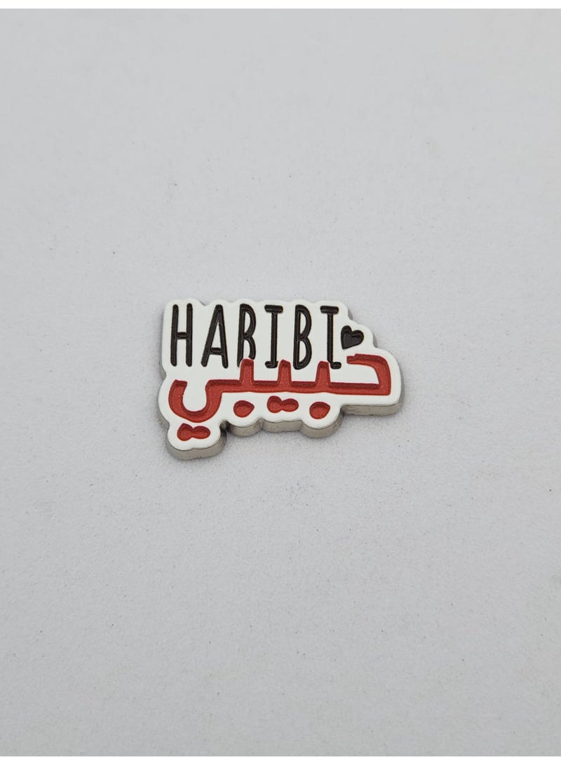 Kipfy Habibi Logo Metal Sticker  Decorative  Badge for mobile,laptop Backpacks,Accessories Fans Stickers Display for I pad,and Collectors Walls, Doors, Cars, Trucks, Motorcycles Fridge - Image 1